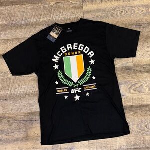UFC Conor McGregor Black T-Shirt New With Tags Size Medium Irish Flag Du…
